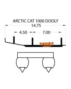 Woodys Dooly Arctic Cat Trail Runners 6" 1st/förp. - 883-DA6-1000