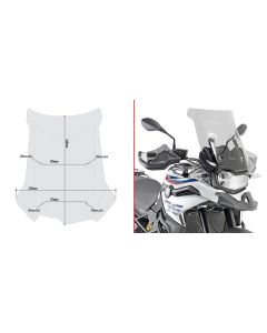 Givi Specific Screen, Smoked 44 X 47 Cm (H X W) Bmw F750gs/F850gs (18-19), D5127S