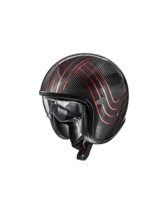Premier Helmets Vintage Platinum ED. Carbon EX Red Chromed