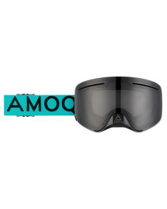 AMOQ Vision Vent+ Magnetic Skoterglasögon Turqoise/Black - Smoke