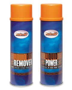 Twin Air Liquid Power Spray + Liquid Dirt Remover Spray Pak (2x500ml) (12) (IMO) - 159007
