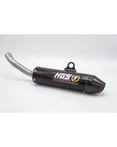 HGS Ljuddämpare Svart med kolfiber End cap2T Racing KTM125/150 19- HVA TC125 19- - XT-119-SCZ