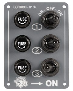 Osculati 3 switches panel Marine - M14-801-00