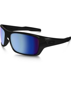 Oakley Sunglasses Turbine Frame Polished Black Lens Prizm Deep Water H20 Polariz
