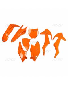 UFO Plastkit 5-delar KTM SX/SX-F 2016-2018 Flou orange (ej SX250 2016), KTKIT517FFLU SEPARATE PACKING