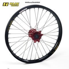 Haan wheel CR 125/250-CRF 250/ 450 95-13 21-1,60 RED HUB/BLACK RIM - 1 15019/3/6