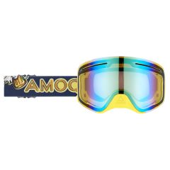 AMOQ Vision Vent+ Magnetic Skoterglasögon Beer - Gold Mirror
