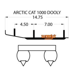 Woodys Dooly Arctic Cat Trail Runners 6" 1st/förp. - 883-DA6-1000