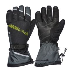 Sweep Blower snöskoter handske, svart/grå/gul
