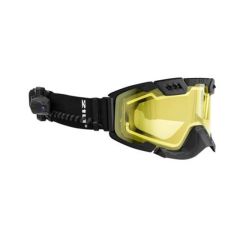 CKX El Goggles 210° matt svart,gul lins