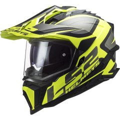 LS2 Helmet MX701 Explorer 06 Alter Matt Black/H-V Yellow