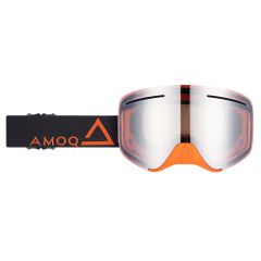 AMOQ Vision Vent+ Magnetic Goggles Black-Orange - Silver Mirror