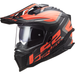 LS2 Helmet MX701 Explorer 06 Alter Matt Black/Fluo Orange