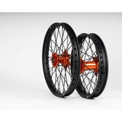 Sixty5 KTM Svart/Orange Enduro 1.6-21"/2.50-18" fälgset