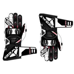 Sweep GP R racing handske, svart/vit