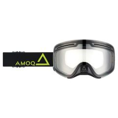 AMOQ Vision Vent+ Magnetic Skoterglasögon Black-HiVis - Clear