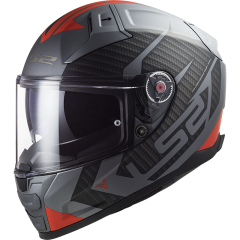 LS2 Helmet FF811 Vector II Splitter Matt Titanium/Red