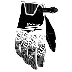 Sweep NXT neoprene handske, svart/vit