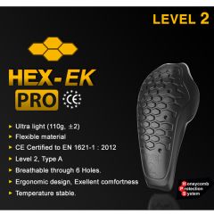 Sweep Hex-Pro armbåge skydd för mc jacka, CE nivå 2