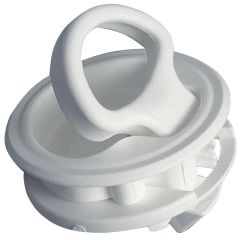 Osculati nylon flush ring pull white Marine - M38-147-00